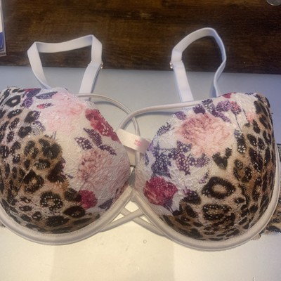 Victoria Secret Date Racerback Push Up Front Close Cream Underwire Bra 32DD NWOT