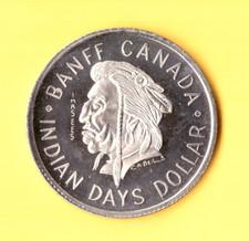 Canada 1974 Banff Indian Days Souvenir Dollar Stempelglanz