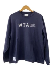 WTAPS 23SS DESIGN 01 LS COTTON.COLLEGE Long Sleeve T Shirt 3 Navy