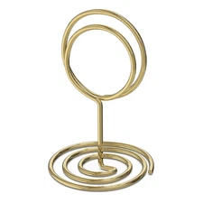 10 Pack Table Number Holders for Wedding   Gold Place Card Holder   Table Sign