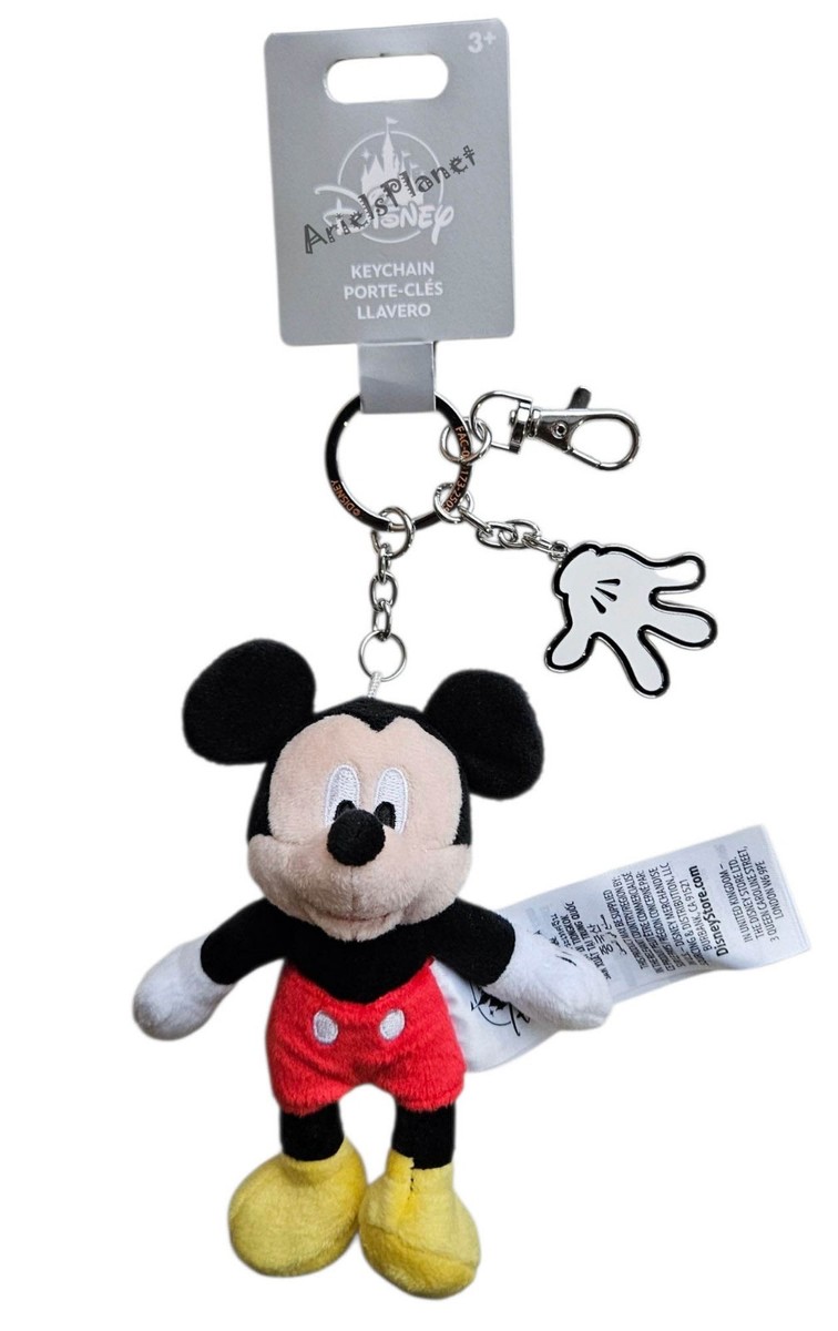 Disney Parks Mickey Mouse Bag Charm Keychain Plush