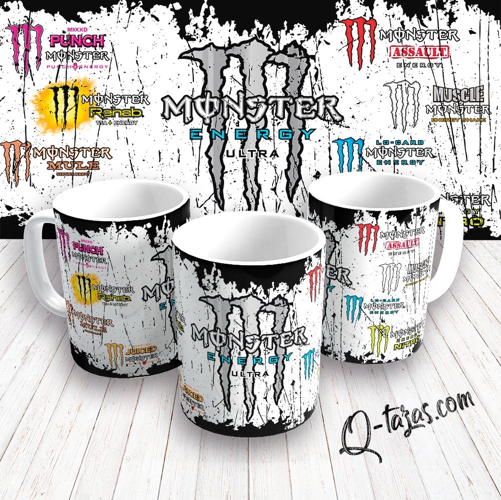 Tazas Fan Arts de cerámica. Calidad AAA. - Monster Energy -