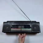 Sony CFS-W30 Boombox Radio Cassette Player Black Vintage Dual Deck Tested READ