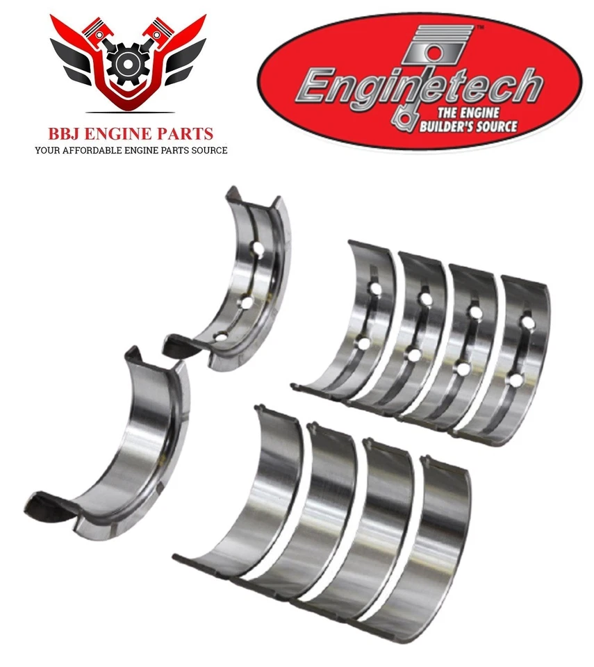 Chevrolet GMC 6.0 LQ4 LQ9 99 - 05 Enginetech Rodamientos principales de varilla - Anillos de pistón Foto 4 de 4