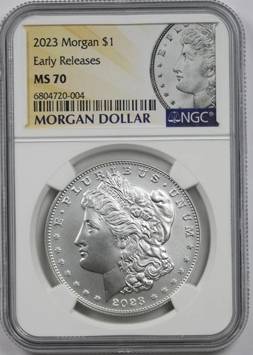 2023 $1 Morgan Silver Dollar NGC MS 70 Early Releases Morgan Label