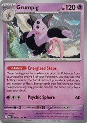 Grumpig 063/132 Mega Evolution Uncommon Pokemon Card