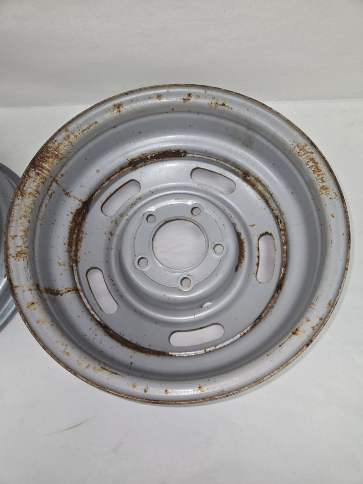 Set Of 2 15×6 5 Lug Aftermarket Chevy Steel Rally Wheels | eBay