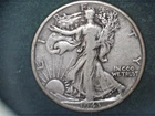 1943-D  Liberty Walking Half,  Circulated Ave, .3617 Oz Silver (US-8961)