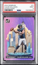 2024 PANINI DONRUSS DOWNTOWN! #21 CALEB WILLIAMS PSA 9