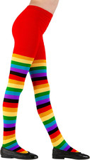 W  MILANO Party Fashion - Collant a Righe per Bambini, Accessori per Costumi Da