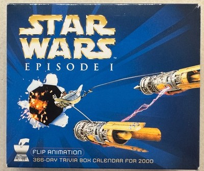 366-Day Star Wars EPI Trivia Calendar (Year 2000) Sealed Box (+Sealed Baggie)