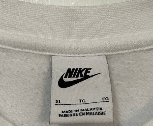 Nike Appalachian State University Mountaineers Flying Yosef XL Sudadera Blanca Foto 2 de 4