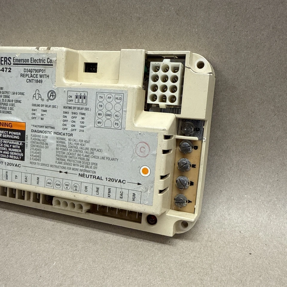 Placa de control de horno White-Rodgers 50A50-472 D340790P01 CNT1849 B1 Foto 3 de 4