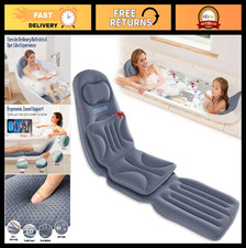 Cuscino Vasca da Bagno Luxury Full Body - Cuscino Spa Extra Lungo Antiscivolo per Collo e Bac