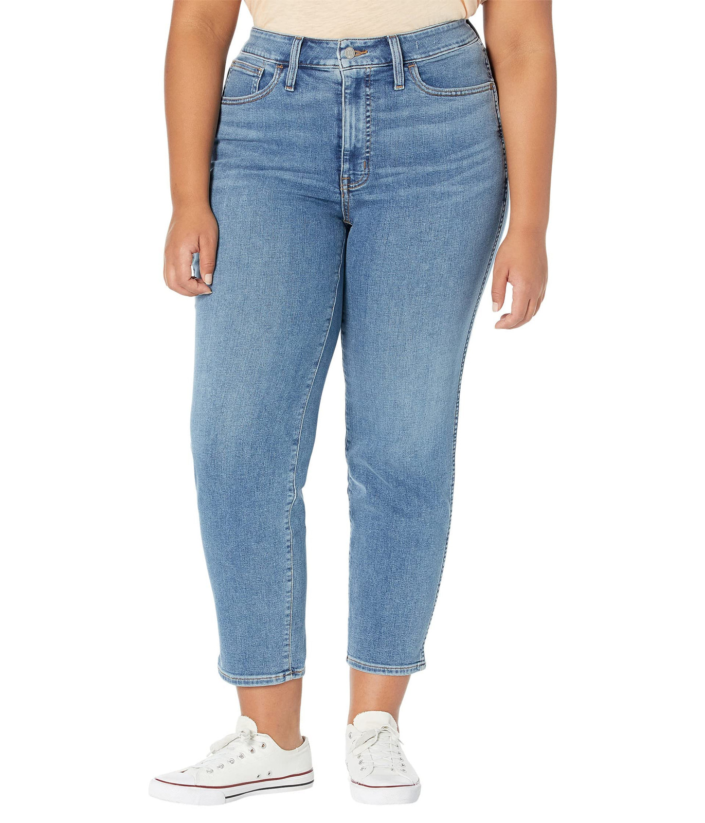 Madewell High Waist Slim Straight Jeans Wilmore Wash Size 14W Blue