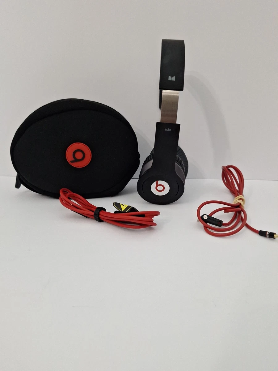 Beats Solo HD ヘッドフォン ブラック/レッド Preços baixos em Beats by Dr. Dre Solo HD preto fones de ouvido | eBay