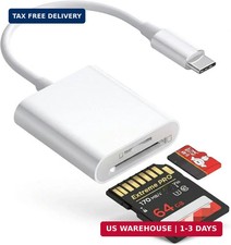 USB-C SD Card Reader, Type C SD Card Reader, Supports SD and MicroSD Memory Card