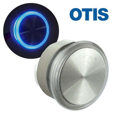 G28963 ~ Otis Beautiful Brushed Metal with 24V Blue LED Ring AAACH62  C/15