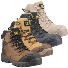 Image of Mens Caterpillar Striver XL6 Waterproof S7 Lace Up Safety Ankle Boots Sizes 7-12
