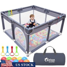 Large Baby Playpen 360  View Safety Indoor Outdoor Toddler Play Area Easy Setup