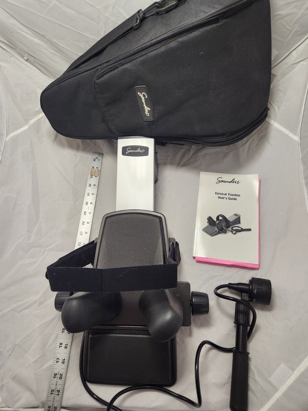 Saunder Cervical Traction Device with Carrying Case, PUMP