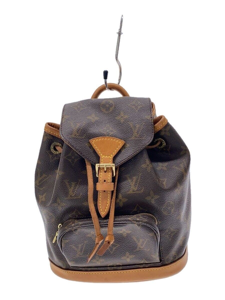 LOUIS VUITTON BACKPACK 1) MINI MONTSURE_MONGRAM CANVAS_BRW PVC BROWN M51137