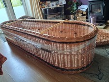Wicker Coffin  173Lx 51Wx 36H