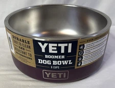 YETI 8, Stainless Steel, Non-Slip Dog Bowl Nordic Purple Rare
