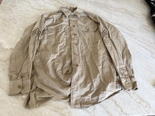 US Korean War Original Military Sergeant Uniform Shirt with Chevrons  Markings