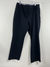 Womans Lands End Classic Clothing Trousers 14 P Navy Midrise