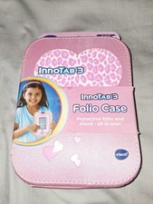 Vtech InnoTAB 3 Folio Case Pink w/ Hearts Model 80-213550