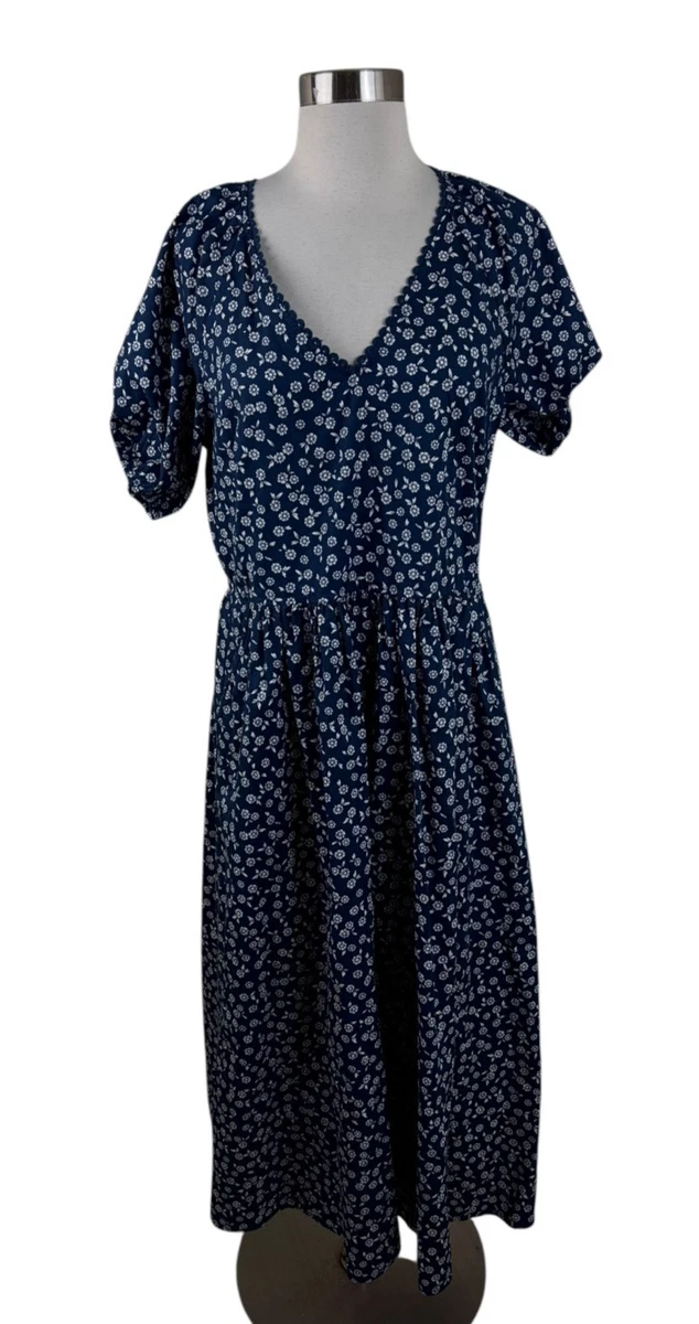 j crew navy lace dress J. Crew Three-quarter Sleeve Eyelet Lace Dress Navy Blue | Size 2 | NWT