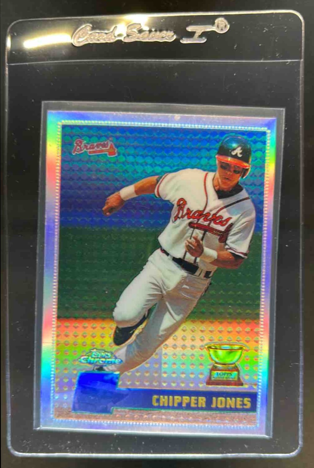 1996 Topps Chrome Chipper Jones Refractor #52 Braves