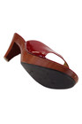 Miu Miu Womens Patent Leather Slip-On Heeled Sandals Red Size 9.5 — photo 4