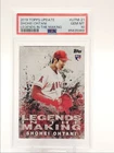 SHOHEI OHTANI 2018 TOPPS UPDATE LEGENDS IN THE MAKING ROOKIE PSA 10 Q1739