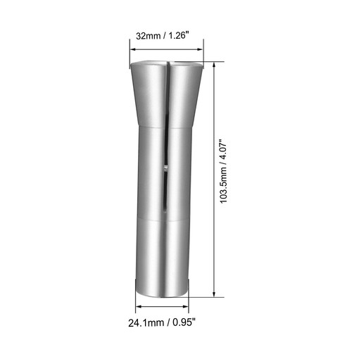 R8 Collet 20mm Metric Mill Chuck Holder 65Mn Spring Steel 7/16-20UNF Thread - Picture 2 of 3