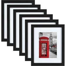 Sturdy Picture Frame Set of 6 Wall Mount Poster Frames Home Decor New