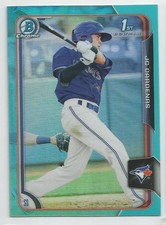 2015 Bowman Draft Chrome Blue Sky Refractor JC Cardenas 1st Bowman Blue Jays