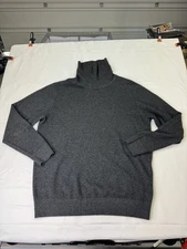 Uniqlo Heattech Turtleneck Top Long Sleeve Gray Size XL / Runs Large From Japan