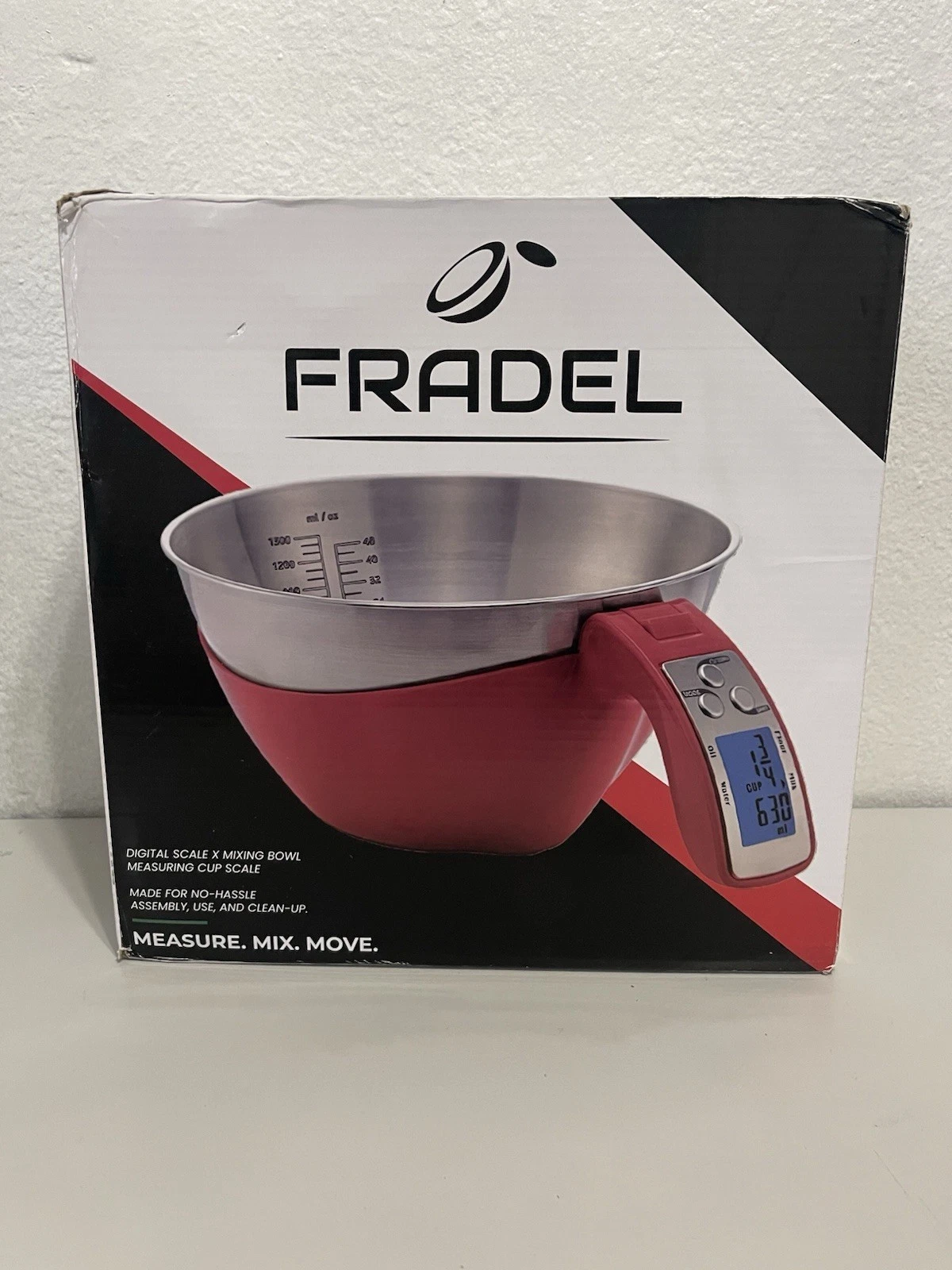Fradel Digital Kitchen Food Scale with Bowl - 11lb, Grams Ounces - Removable...