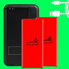 2x 7220mAh Business NFC Battery Charger for Samsung Galaxy Note 4 SM-N910P Phone