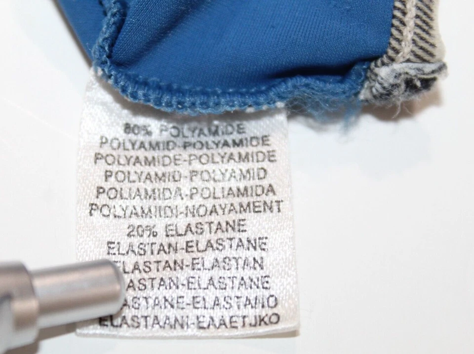 Винтажный Burberry Карибского моря синий бикини низ Nova чек 90-х 00-х размер большой - Изображение 3 из 4