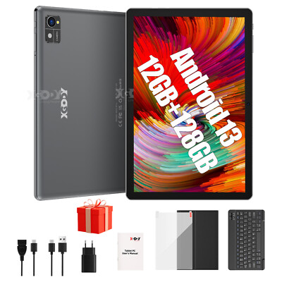 2025 Gaming Tablet 10.1 Zoll 128GB Android 13 13MP Kamera 7000mAh 5G WiFi 4-Core