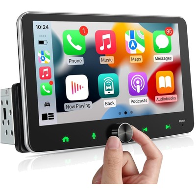 Smart 1Din Autoradio mit Wireless CarPlay, Android Auto und RDS-Radio