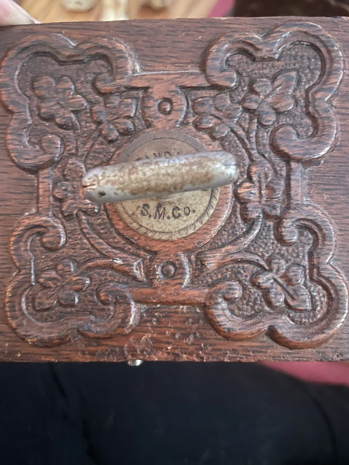 Antique Standard Sewing Machine Drawers Set Of 4 - Image 2 of 4