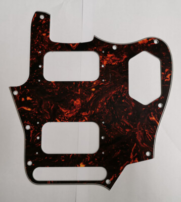 Guitar Parts For US Jaguar HH Humbucker Guitar Pickguard , Brown Tortoise 