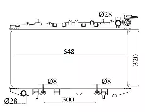 Radiator for NISSAN PULSAR N14 N15 1.6L 1.8L AT/MT 91-00 NS016 Clearance Sale - Picture 5 of 5