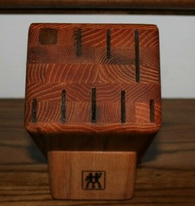 J.A. Henckels 8 Slot Wood Knife Block  
