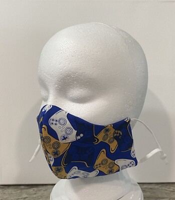 kids washable face mask with filter With adjustable Straps