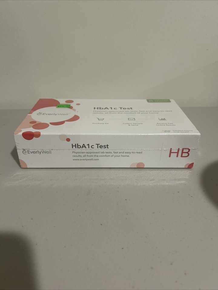 EverlyWell HbA1c at Home Test New, Sealed! Measure Blood Sugar Levels